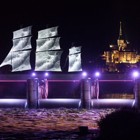 INAUGURATION DU BARRAGE ET DU PONT-PASSERELLE DE LA BAIE DU MONT-SAINT-MICHEL